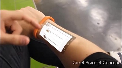 Ứng dụng công nghệ finger-tracking có khả năng biến cánh tay người đeo thành màn hình cảm ứng